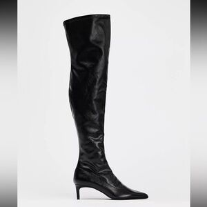 Zara kitten heel over the knee boots
